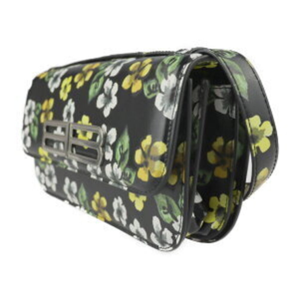 BALENCIAGA GOSSIP BAG SML shoulder black multicolored leather flower logo - Picture 2 of 9